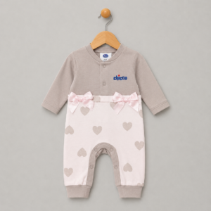 Chicco Baby Girls Heart Print Romper