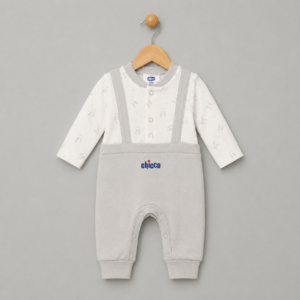 Chicco Grey Bunny Baby Romper